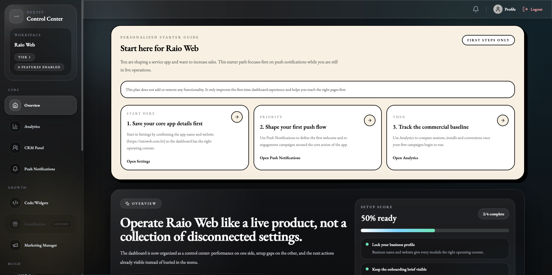 App Dashboard